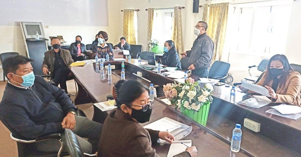 A state level meeting on  COVID-19 vaccination and National Immunisation Day was held in Kohima on January 28. (DIPR Photo)